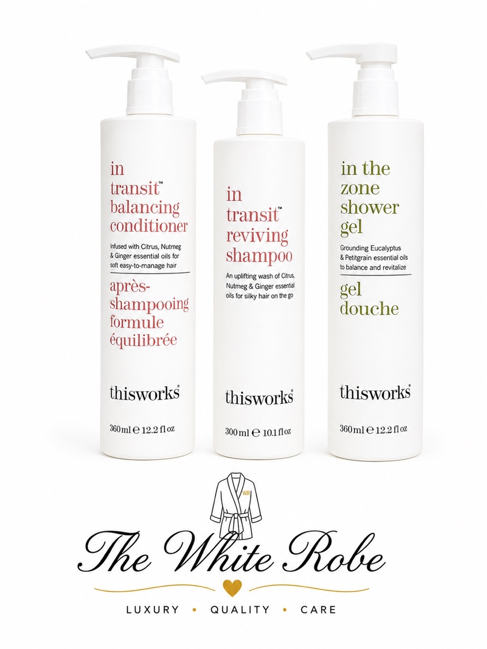 THIS WORKS LUXURY HAIR & BODY SET | Shampoo • Conditioner • Shower Gel